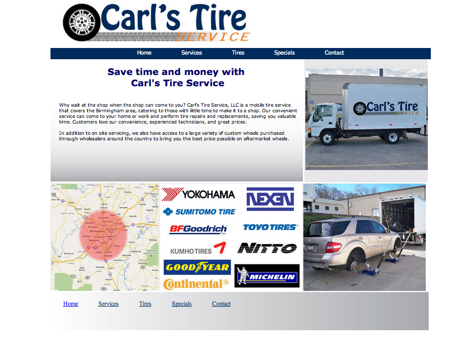 Carl's Tire Service Makeover